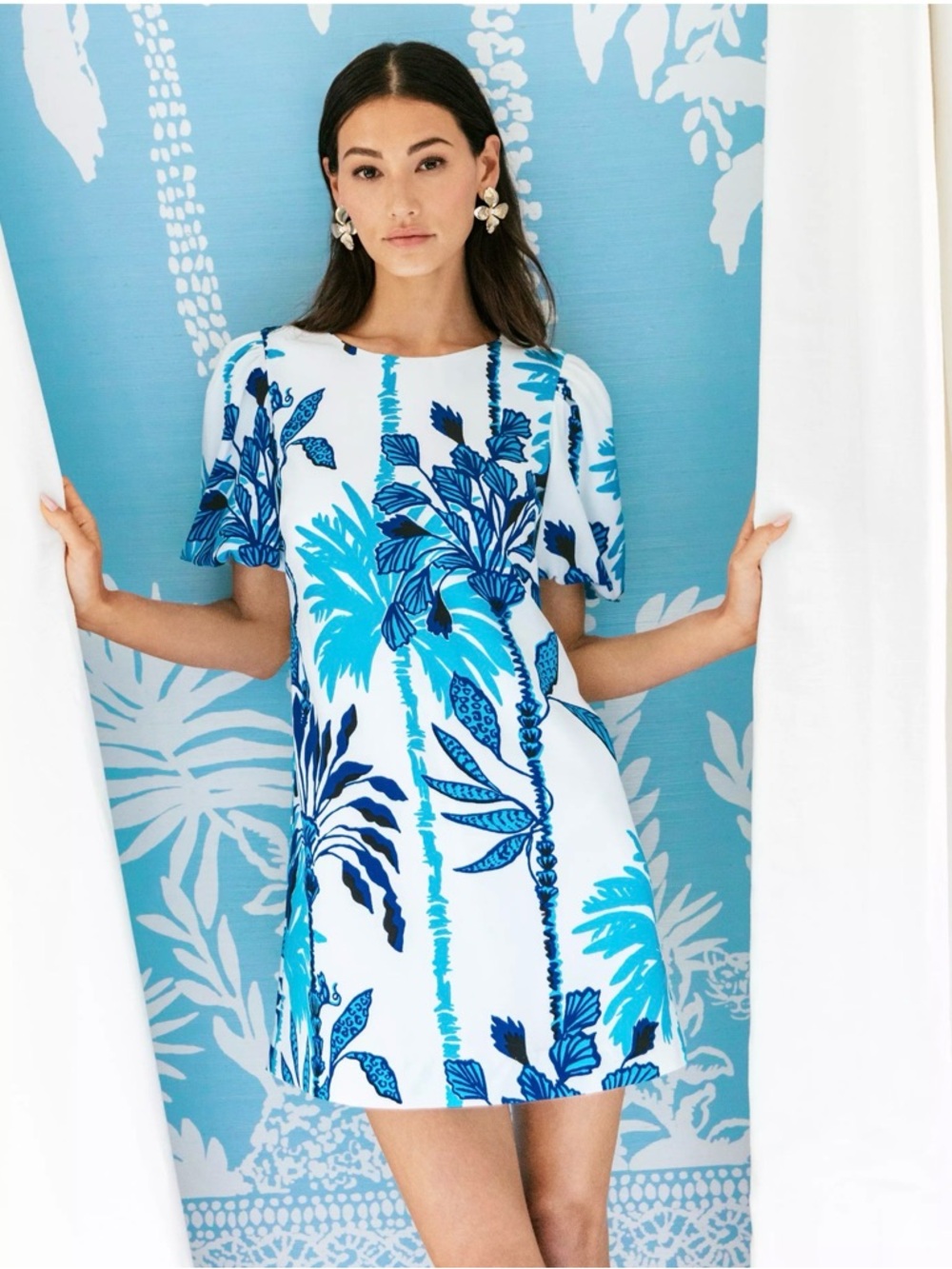 NWT Lilly Pulitzer 16 Brynleigh Skirted Romper “Coconut Swayin In The Breeze”
